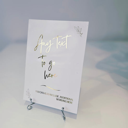 Wedding Sign ~ Any Text
